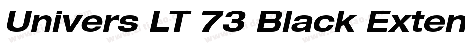 Univers LT 73 Black Extended字体转换